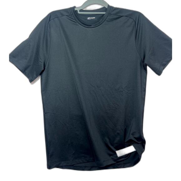 Tom Brady Brand Shirt Mens Small Black Athletic Workout Tee Embroidered Logo NWT - Picture 1 of 8